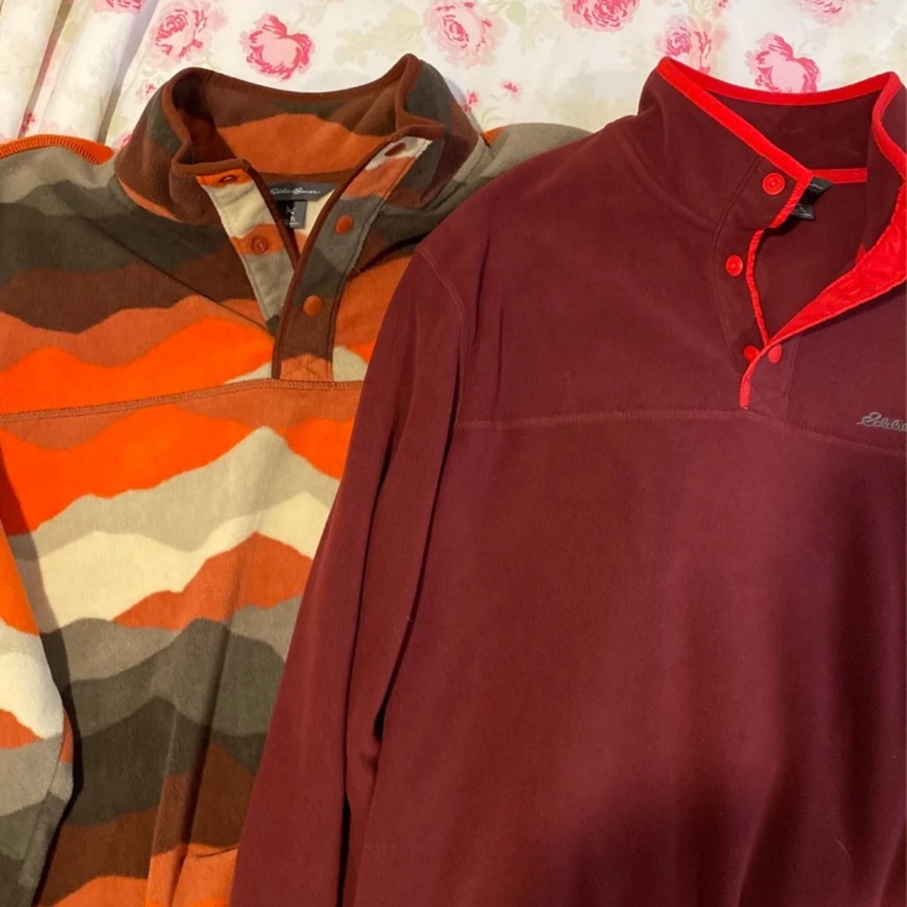 2 Eddie Bauer fleece men’s XL